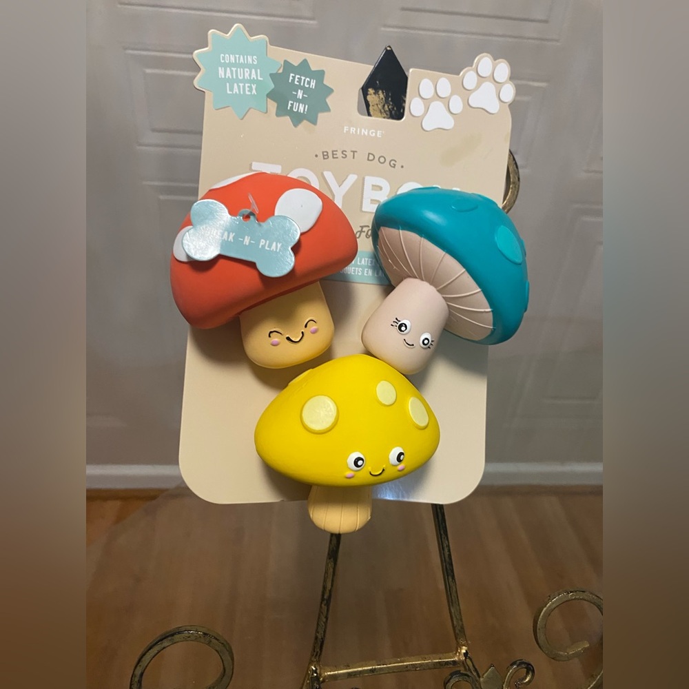 Fringe | Time To Forest Mushrooms🍄‍🟫 🍄 | Squeaky Plush Dog Toy